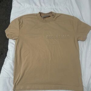 Essentials Beige Short Sleeve Tee